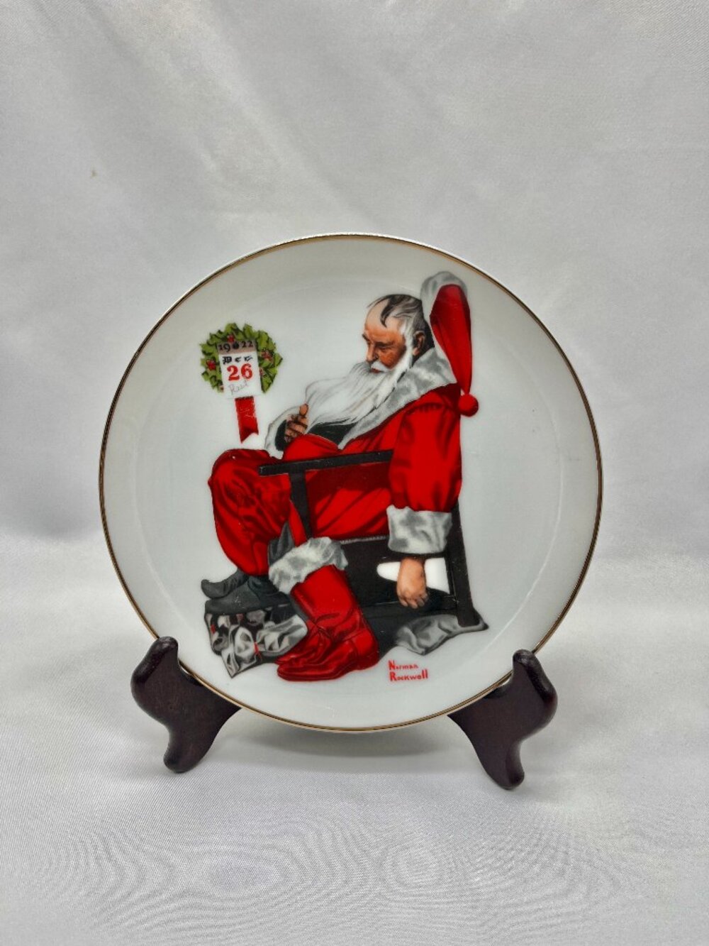 Vintage Porcelain Norman Rockwell Collector’s Plate ”The Day After Christmas"